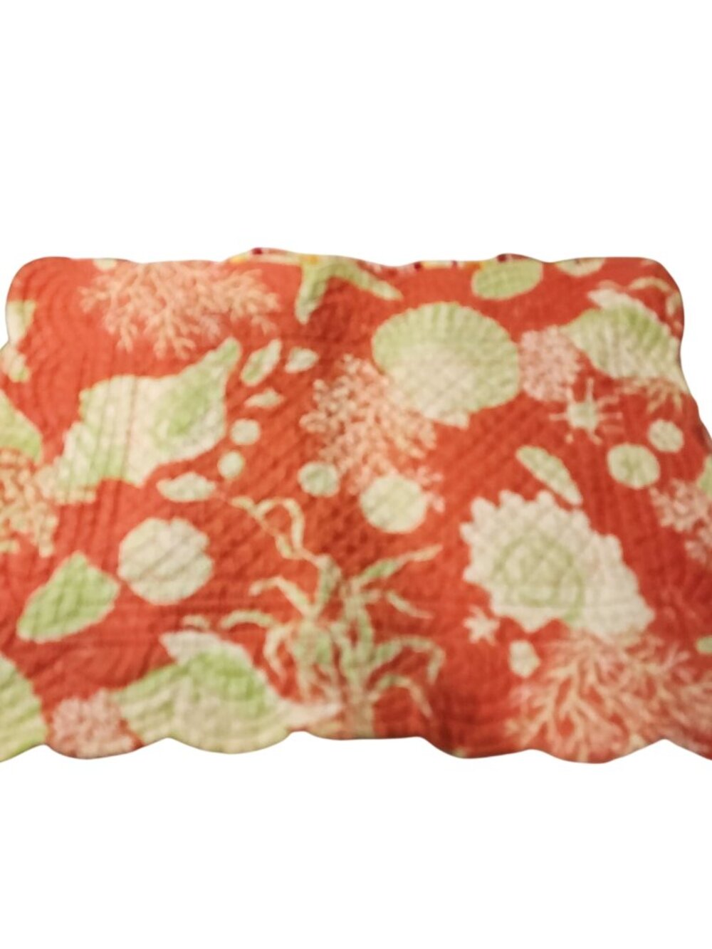 Ruby Quilted Placemat Tropical / Striped Set of 8